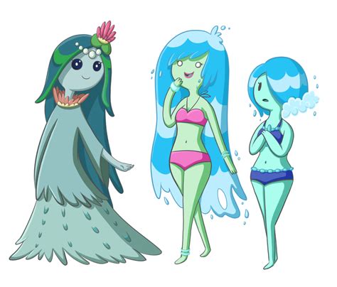 Water Princess And Nymphs By Thecheeseburger On Deviantart