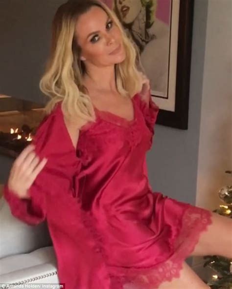 amanda holden dresses as a very sexy mrs claus daily mail online