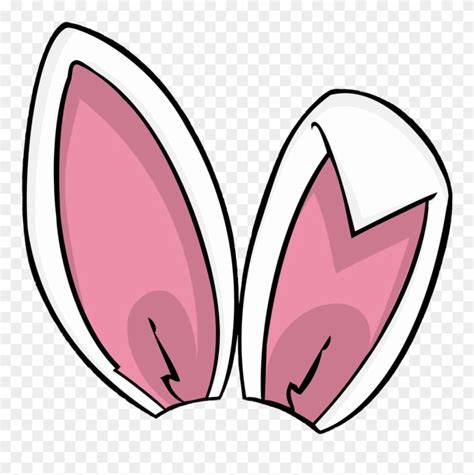 bunny rabbit ears features face head pink white girly