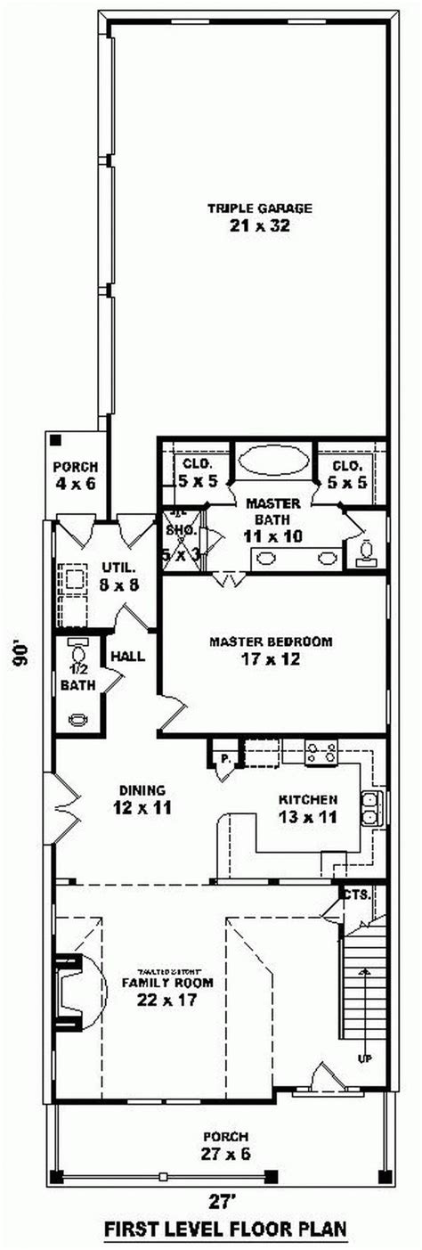 narrow lot house plans ideas  pinterest narrow house plans retirement house