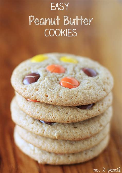 easy peanut butter cookies   pencil