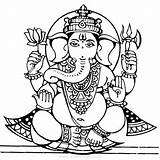 Ganesha Hatchet Xcolorings sketch template