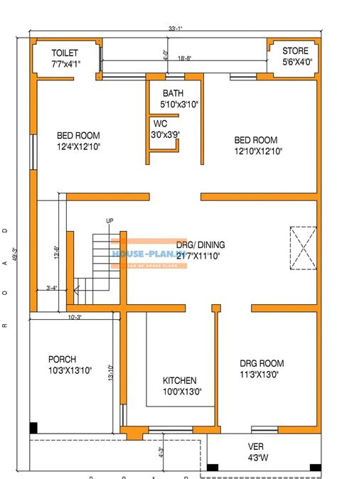 double story house plan   bedrooms  living hall
