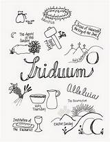 Triduum sketch template