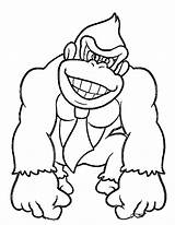 Kong Donkey Coloring Pages Games Printable Imprimer Kb sketch template