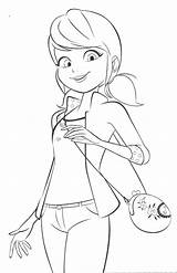 Ladybug Miraculous Marinette Youloveit sketch template