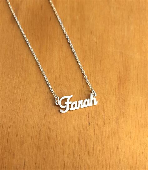 necklace sterling silver personalized pendant etsy