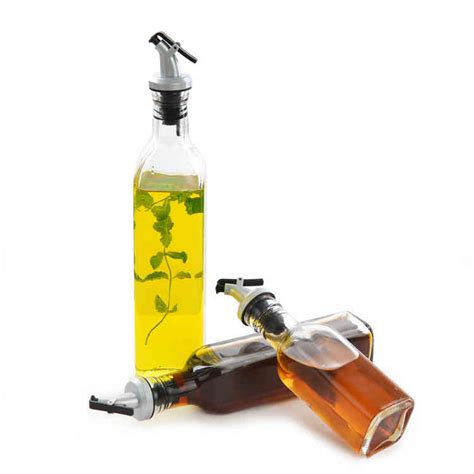 250ml Vinegar And Olive Oil Dispenser Bottle Glass Cooking Oil
