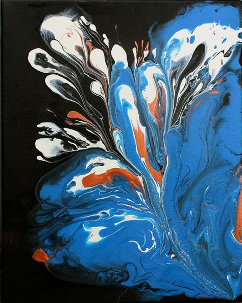 acrylic poured paintings images  pinterest pour painting