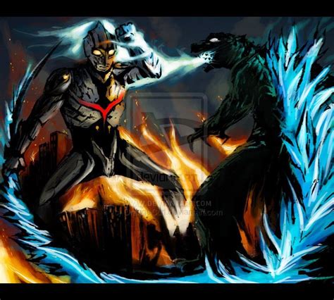 Ultraman Vs Godzilla Godzilla Kaiju Ultraman Tiga