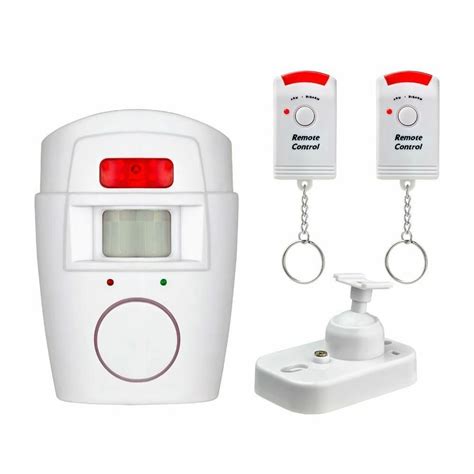 portable ir wireless motion sensor detector  remote home security burglar alarm
