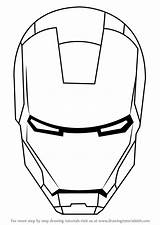 Ironman Superhero Masque Drawingtutorials101 Zeichnung Casque Suspense Maschere Zeichnungen Maschera Chibi Einfach Masken Superheld Hulk Leicht sketch template