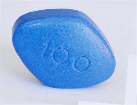 The Blue Diamond Shaped Pill With 100 On Both Sides