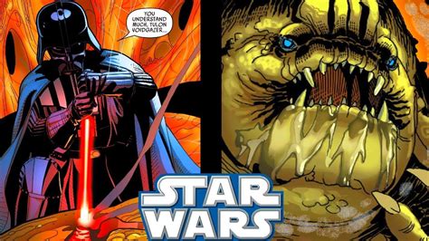 Darth Vader Fights A Cybernetically Enhanced Rancor Star