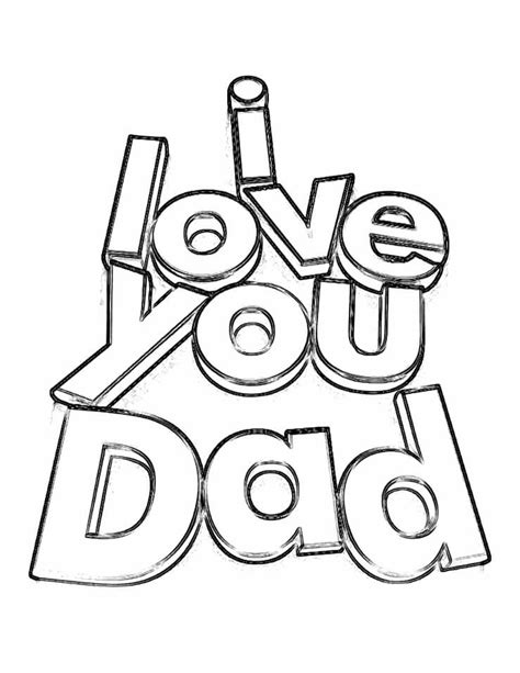 love  dad coloring page  printable coloring pages  kids