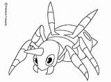 Coloring Spinarak Pokemon Pages Bug Color Poison Coloriage Print Nidoqueen Hellokids Template sketch template