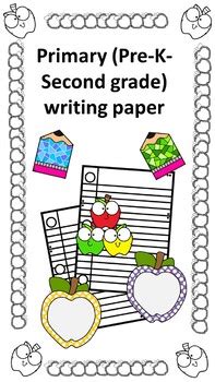 primary pre    grade writing paper packet  docls shoppe