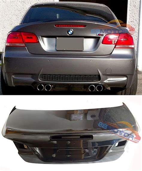 csl style real carbon fiber trunk  bmw  covertible     bstrut bars