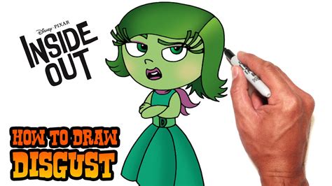 How To Draw Disgust Inside Out Youtube