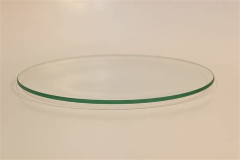 7 Round Shallow Clear Glass Plate 1 8
