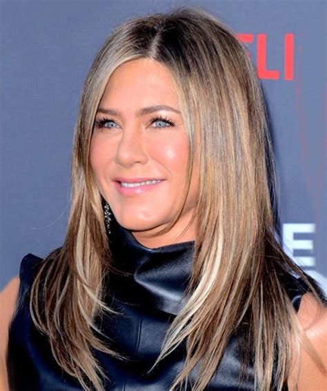 Jennifer Aniston Long Straight Brunette Hairstyle With