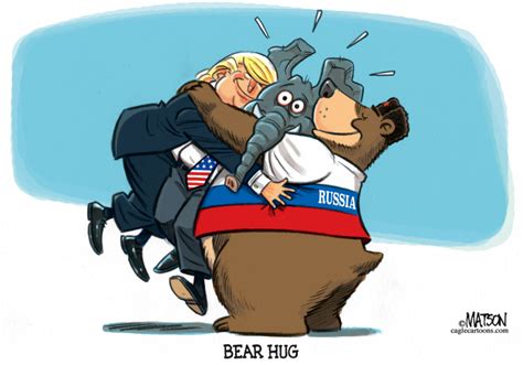 republicans caught in middle of trump russian bear hug