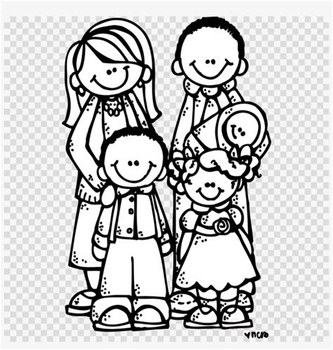 familie bild family clipart coloring page