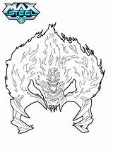 Steel Max Coloring Pages Print Boys Cartoon Same Maxsteel sketch template