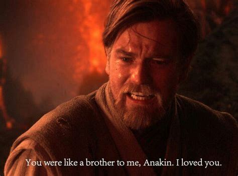 Anakin Skywalker Brother Obi Wan Kenobi Sad Star Wars Image