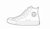 Converse Shoe Chucks Tennis sketch template