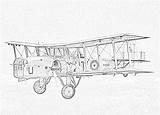 Coloring Pages Biplane Biplanes Boulton Overstrand Paul Filminspector Bomber Raf Operational Last sketch template