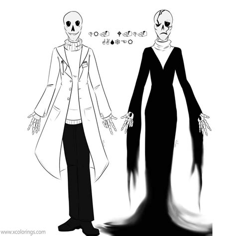 gaster coloring pages pixel art xcoloringscom
