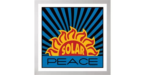 solar energy peace poster zazzle