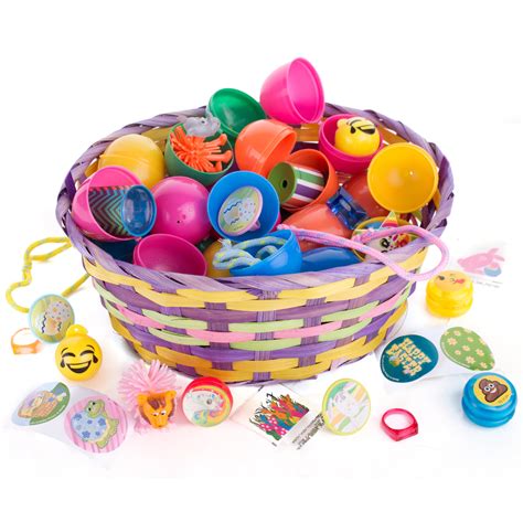 kids toy filled egg hunt plastic easter eggs assorted bright solid