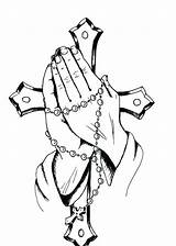 Praying Hands Coloring Pages Printable Color Hand Sheet Getcolorings sketch template