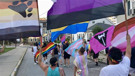 woonsocket pride event  celebration  protest march