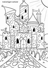 Ausmalbild Burg Ritterburg Malvorlage Kostenlos Malvorlagen Kinderbilder Schloss Burgen Großformat Anzeigen Als sketch template