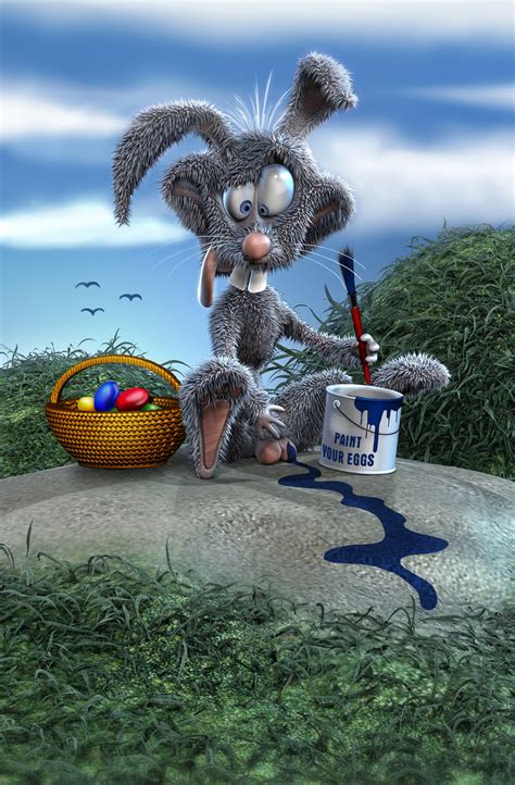 funny easter bunny  behance