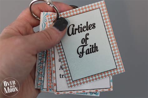 article  faith memorization printable cards   big moon