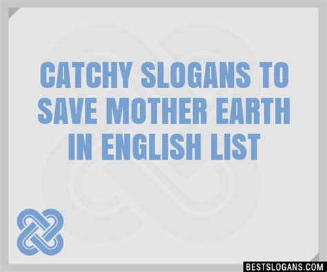30 catchy to save mother earth in english slogans list