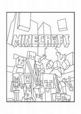 Coloring Pages Printable Minecraft Az Knack Related sketch template