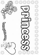 Coloring Princesses Pages Princess Girl sketch template
