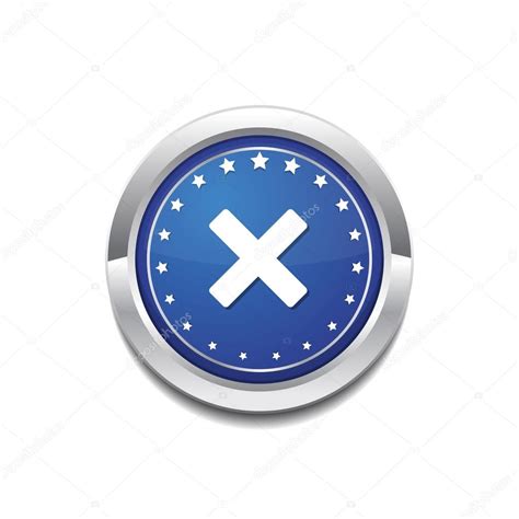 cross button icon stock vector  rizwanalid