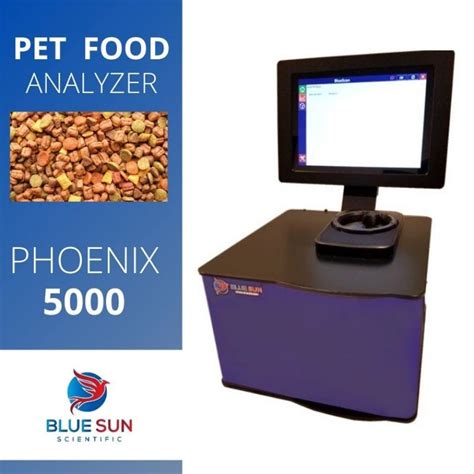 analisador nir de racoes pet phoenix  pet food analyzer marca blue sun equipamentos