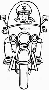 Coloring Pages Occupation Clipart Police Professions Officer Popular Library sketch template