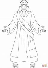 Jesus Coloring Open Hands Pages Printable Drawing Loves Kids Categories sketch template