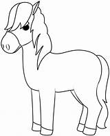 Tegninger Enkle Heste Skrives Hest sketch template