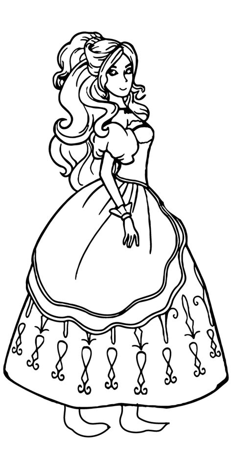 marvelous princess   pea coloring page coloring page