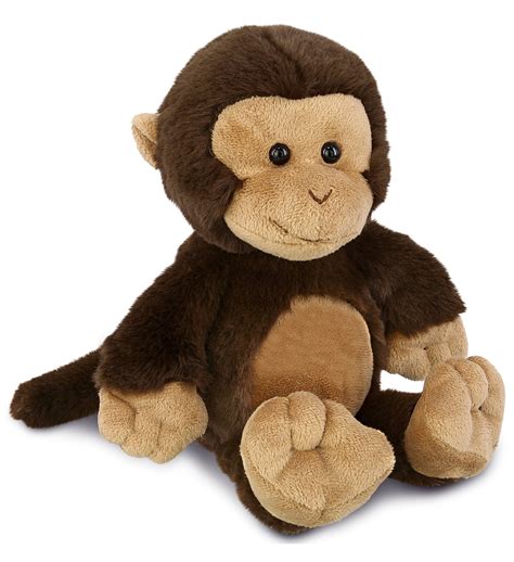 dollibu plush monkey stuffed animal soft huggable brown monkey