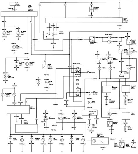 complete toyota land cruiser wiring diagram qa  hzj vdj  series